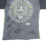 AMERICAN CUSTOMS Mens T-Shirt Grey USA XL