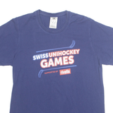 ADIDAS Swiss Hockey Mens T-Shirt Blue M