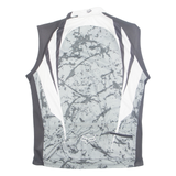 Mens Jersey Black Sleeveless Collared L