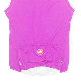 CASTELLI Womens Jersey Purple Sleeveless M