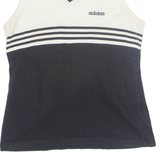 ADIDAS F40 Womens Vest Cream Sleeveless 90s Collared M