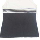 ADIDAS F40 Womens Vest Cream Sleeveless 90s Collared M