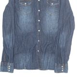 REPLAY Womens Denim Shirt Blue Long Sleeve M