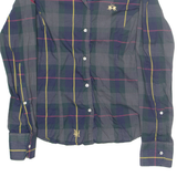 LA MARTINA Womens Shirt Blue Check Long Sleeve XL