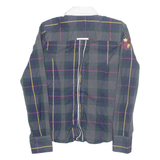 LA MARTINA Womens Shirt Blue Check Long Sleeve XL