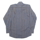 RENATO CAVALLI Mens Shirt Black Check Long Sleeve S