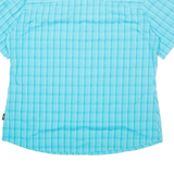 JACK WOLFSKIN Womens Shirt Blue Check 2XL
