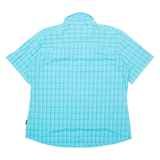 JACK WOLFSKIN Womens Shirt Blue Check 2XL