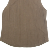 COLUMBIA Womens Shirt Brown Check Sleeveless L
