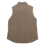 COLUMBIA Womens Shirt Brown Check Sleeveless L