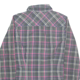 HILFIGER DENIM Womens Shirt Grey Check Long Sleeve M