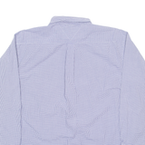 TOMMY HILFIGER Mens Shirt Blue Check Long Sleeve XL