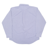 TOMMY HILFIGER Mens Shirt Blue Check Long Sleeve XL