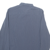 CALVIN KLEIN Mens Shirt Blue Striped Long Sleeve M