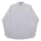 DKNY Mens Plain Shirt Grey Long Sleeve L