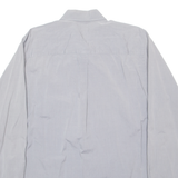 DKNY Mens Plain Shirt Grey Long Sleeve L