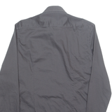 BOSS Mens Plain Shirt Grey Long Sleeve M