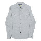 G-STAR Mens Plain Shirt Grey Long Sleeve M