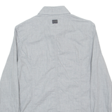 G-STAR Mens Plain Shirt Grey Long Sleeve M