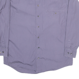 Mens Plain Shirt Blue Long Sleeve M