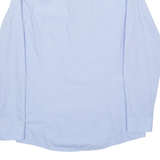 HUGO BOSS Mens Plain Shirt Blue Long Sleeve L