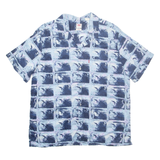 LEVI'S Mens Shirt Blue Crazy Pattern Long Sleeve M