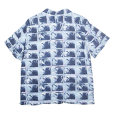 LEVI'S Mens Shirt Blue Crazy Pattern Long Sleeve M