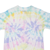 GILDAN Mens Tie Dye T-Shirt Purple M