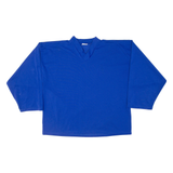 Mens Jersey Blue 3/4 Sleeve V-Neck M