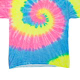 GILDAN Mens Tie Dye T-Shirt Yellow L