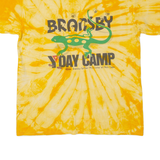 HANES Lizard Mens Tie Dye T-Shirt Yellow M