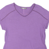THE NORTH FACE Womens T-Shirt Purple V-Neck L