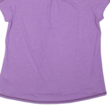 THE NORTH FACE Womens T-Shirt Purple V-Neck L