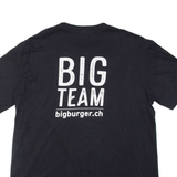 GILDAN Big Burger Mens T-Shirt Black XL