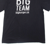 GILDAN Big Burger Mens T-Shirt Black XL