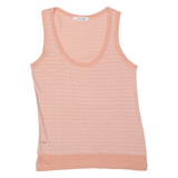 LACOSTE Striped Womens Vest Pink Sleeveless S