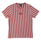 HUF Striped Mens T-Shirt Red L