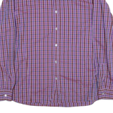 TED BAKER Mens Shirt Purple Gingham Long Sleeve L