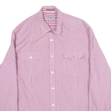 TED BAKER Mens Shirt Red Gingham Long Sleeve S