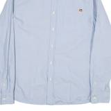 TED BAKER Mens Plain Shirt Blue Long Sleeve M