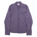 TED BAKER Mens Shirt Purple Striped Long Sleeve M