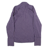 TED BAKER Mens Shirt Purple Striped Long Sleeve M