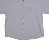 KANGOL Mens Shirt Black Gingham 2XL
