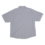 KANGOL Mens Shirt Black Gingham 2XL