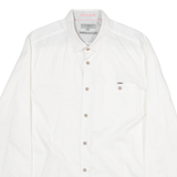 TED BAKER Mens Plain Shirt White Long Sleeve M