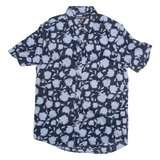 MICHAEL KORS Slim Fit Mens Shirt Blue Floral M