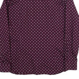 TED BAKER Mens Shirt Maroon Long Sleeve M