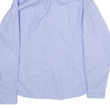 TED BAKER Slim Fit Mens Shirt Blue Polka Dot Long Sleeve M