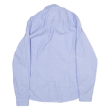 TED BAKER Slim Fit Mens Shirt Blue Polka Dot Long Sleeve M
