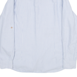 TED BAKER Mens Shirt Blue Striped Long Sleeve M